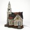Department 56 Hot Properties Village Fallen Church of Fallwell Lit Building Figurine and Accessory Set, 2 pieces 10.7in H